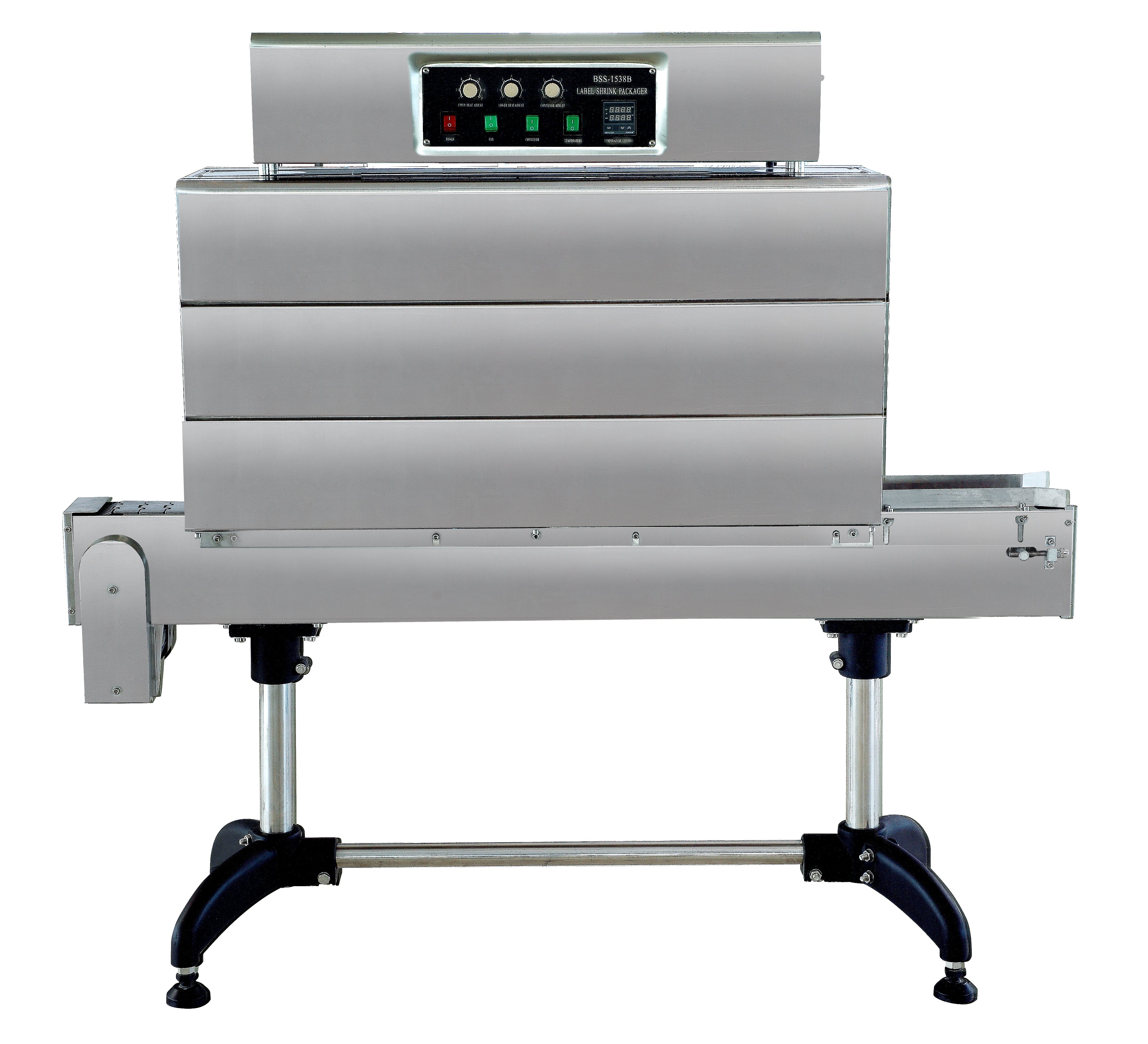CE-445 Shrink Heat Tunnel Packaging Machine - Solid Flat Surface Conveyor