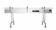 12"W Inline Conveyor with Plastic Table Top Belt - 10ft L