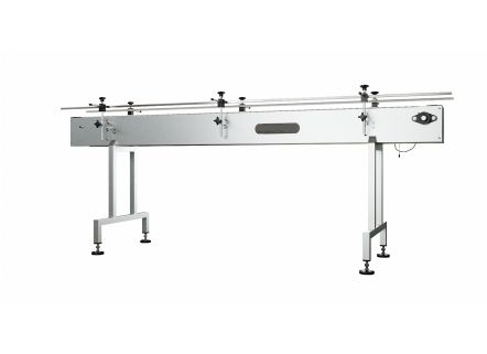 7.5"W Inline Conveyor with Plastic Table Top Belt - 12ft L