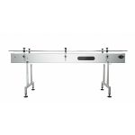 12"W Inline Conveyor with Plastic Table Top Belt - 10ft L