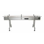 12"W Inline Conveyor with Plastic Table Top Belt - 12ft L