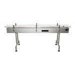 7.5"W Inline Conveyor with Plastic Table Top Belt - 8ft L