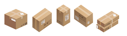 Variety of carton sealing box taping cases